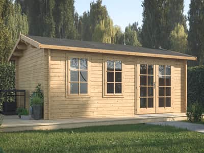 Log Cabin Garden House Iris 5.1m x 3.9m — Cabins & Studios
