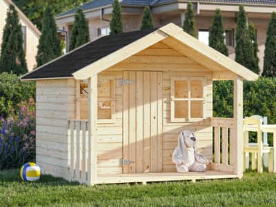 Kids Wooden Playhouse Felix 1.8m x 1.8m x 1.69m — Playhouses