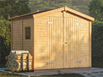 Wooden Garden Shed Dan 2.43m x 1.9m x 1.9m — Wooden